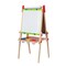 Hape All-in-One Double-Sided Art Easel w/ Paper Roll & Accessories, Blackboard & Magnetic Whiteboard